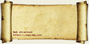 Jovana Tucović vizit kartica